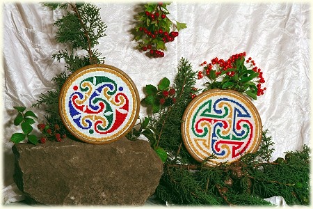 Picture of Celtic Birds Wall-hanging and Spiral Designs